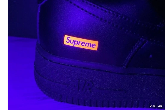 Low  Air 1 CU9225-001 Supreme Black Force Nike  0813